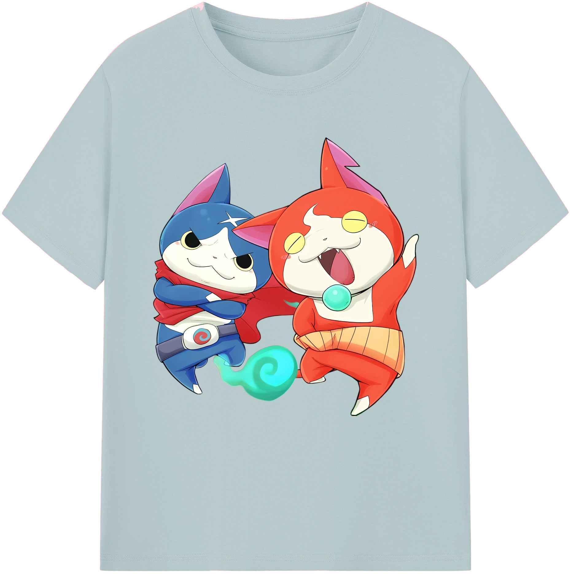 （画像用） 妖怪ウォッチ Yo-kai Watch 綿100％半袖Tシャツ（フロントプリント）
